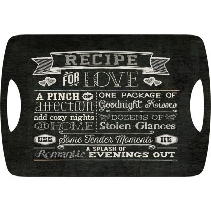 Recipe for love Stor bricka