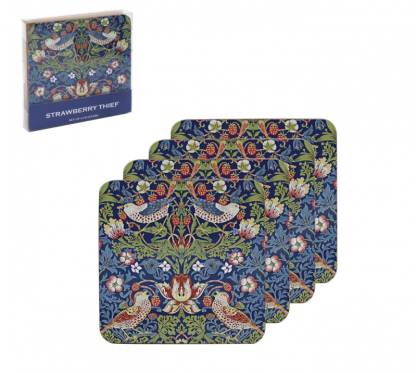 Blue Strawberry Thief – Coasters