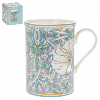 William Morris Teal Pimpernel Mugg Castle