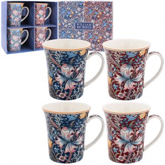 William Morris Golden Lily 4 muggar i presentförpackning