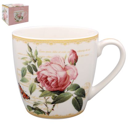 Redouté Rose Frukostmugg