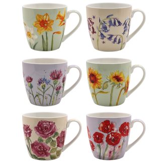 Floral Frukostmugg 6-mix