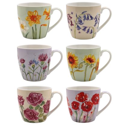 Floral Frukostmugg 6-mix
