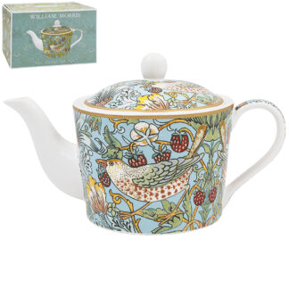 William Morris Teal Strawberry Thief Tekanna