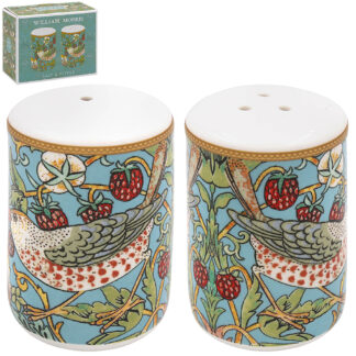 William Morris Teal Strawberry Thief Salt och pepparkar