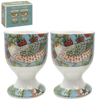 William Morris Teal Strawberry Thief Äggkoppar
