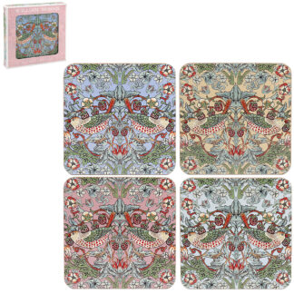William Morris Strawberry Thief Mix Coasters