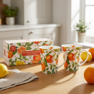 Oranges & Lemons 2 muggar i presentförpackning