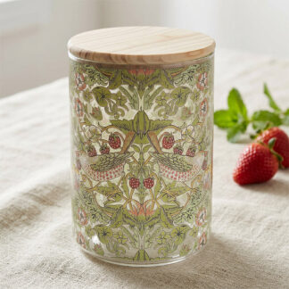 William Morris Strawberry Thief Glasburk med lock M