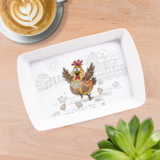 Bug Art Harriet Hen liten bricka