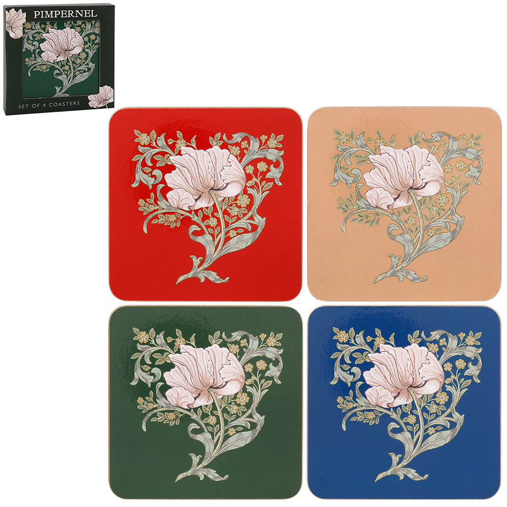 W Morris Pimpernel Coasters 4-mix - Bild 2